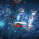 A screenshot of Diablo Immortal shows a huge group of ghostly monsters attacking a single warrior.
